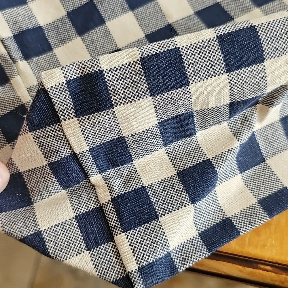 Sezane Printemps-Ete Tote Bag Blue Tan NWOT - Picture 3 of 4